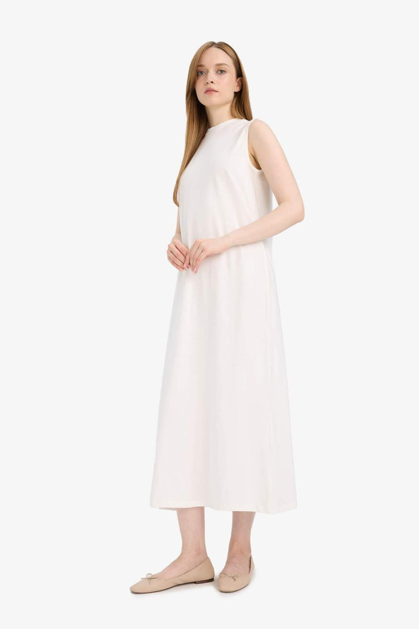 Defacto Kadın Knitted Dress D4898Ax - Ekru