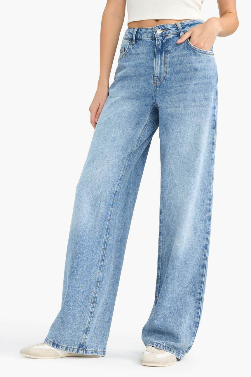 Defacto Kadın Trousers G2208AX - Açık Mavi