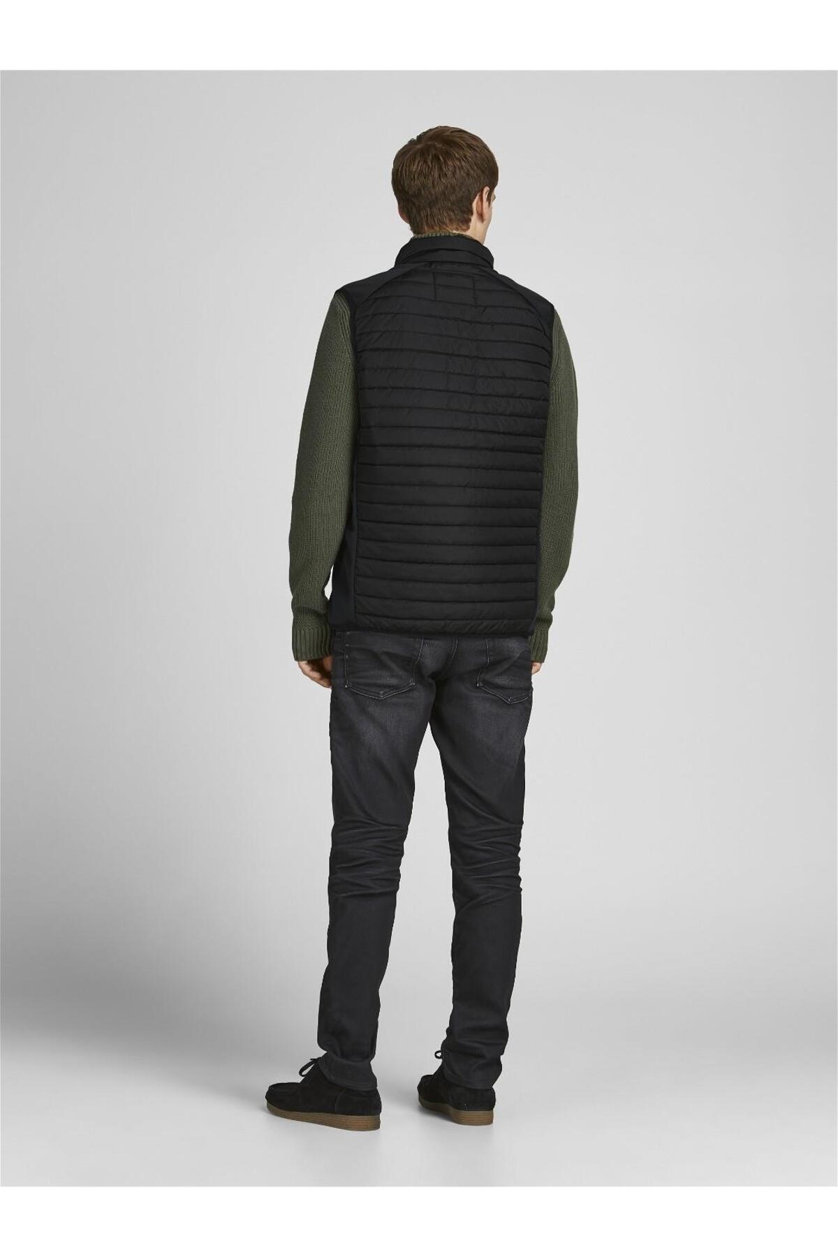 Jack & Jones Multi Erkek Büyük Beden Şişme Yelek 12205347 - Siyah