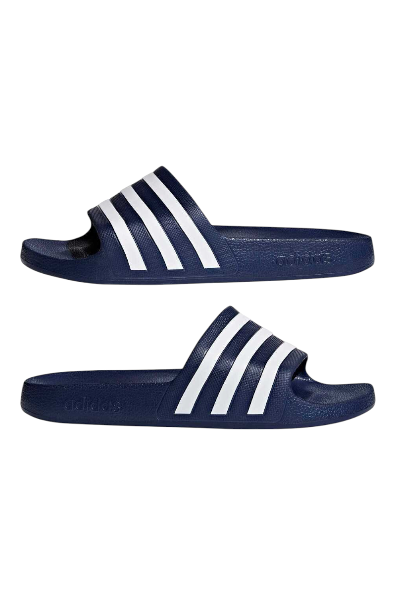 Sporline adidas Adilette Aqua unisex koyu mavi beyaz suni deri terlik