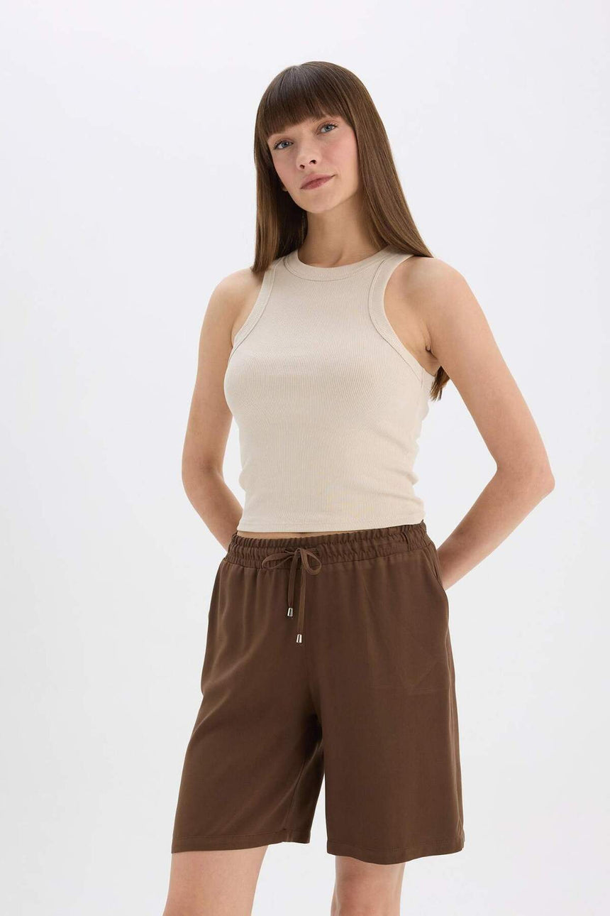 Defacto Kadın Woven Bottom İ6760Az - Kahverengi
