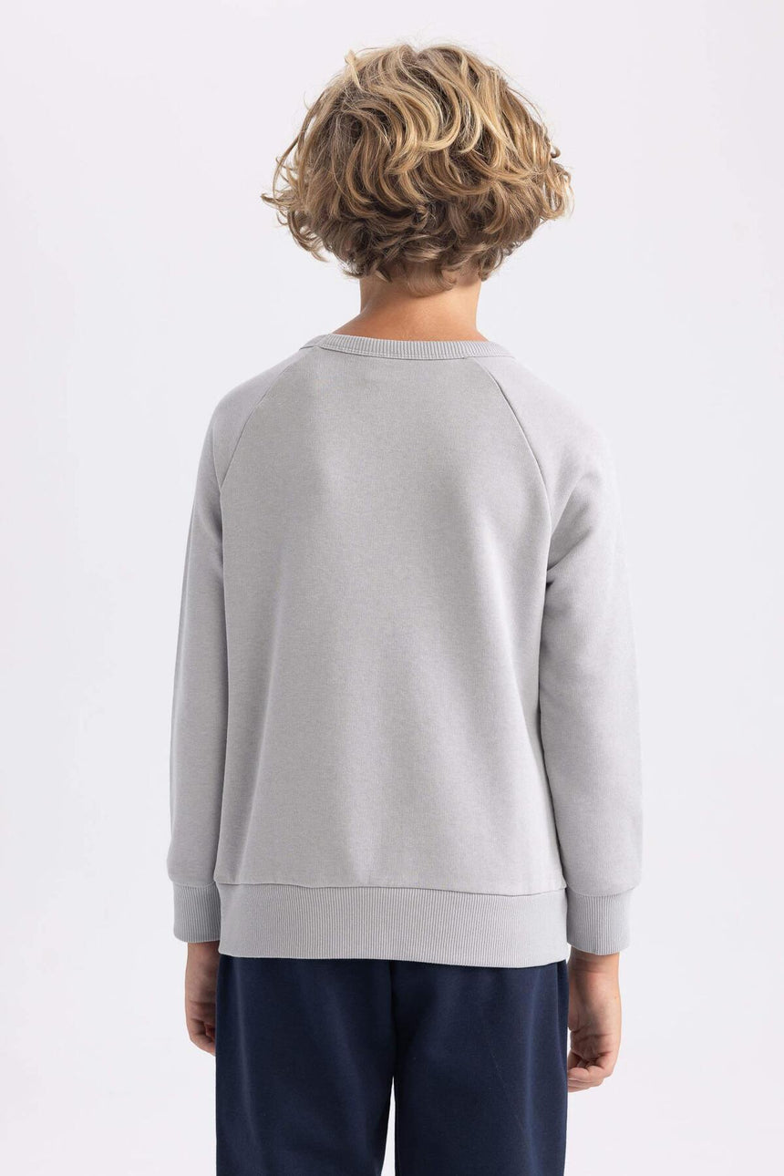 DeFacto Çocuk Sweatshirt A4246A8 - Açık Gri