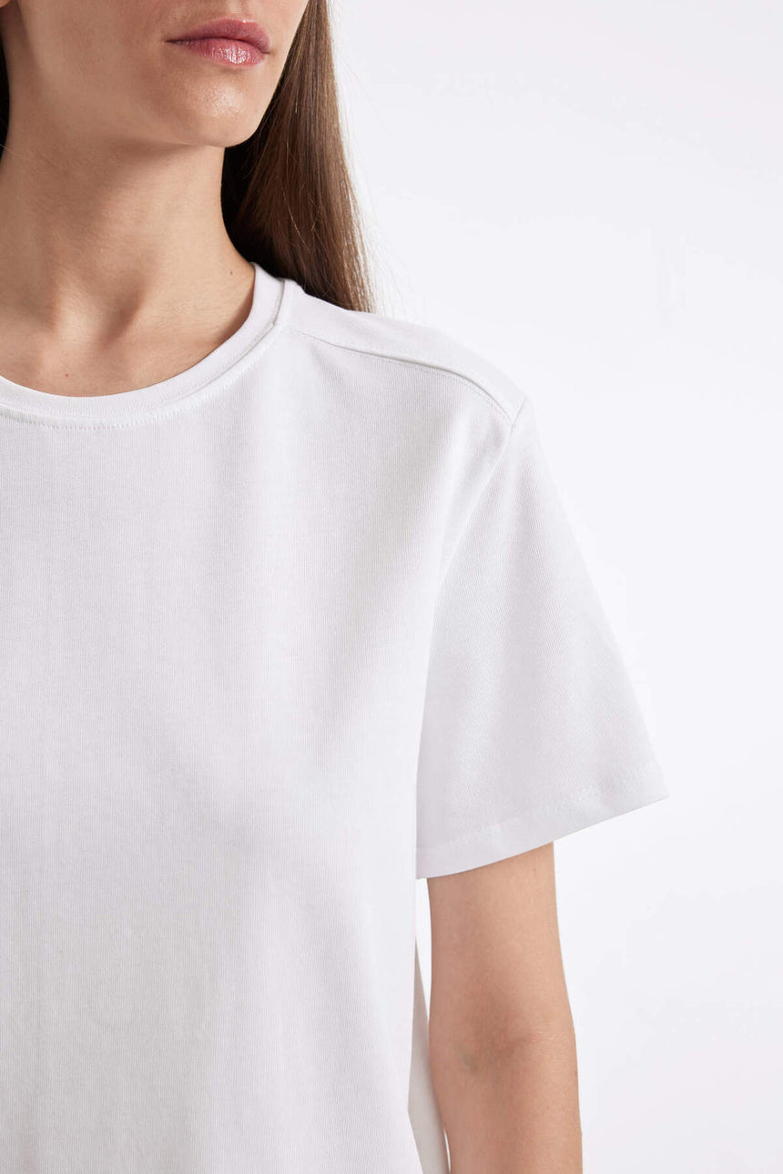 DeFacto A9428AX Kadın T-Shirt - Beyaz