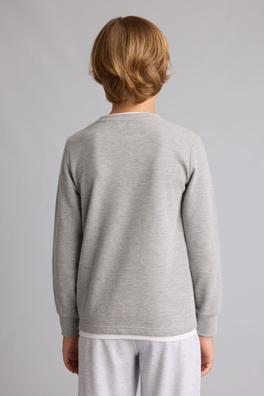 DeFacto Çocuk Sweatshirt V1186A6 - Gri