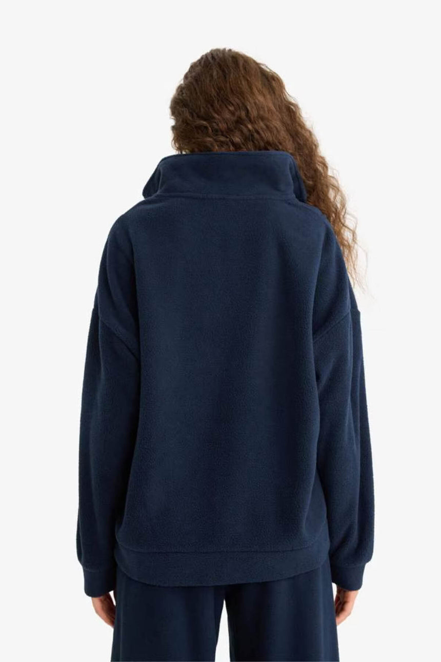 Defacto Kadin Sweat Shirt Y2649Az - Koyu Lacivert