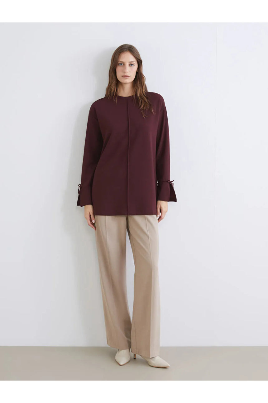LC Waikiki Kadın Oversize Tunik W5LH53D8 - Koyu Mor