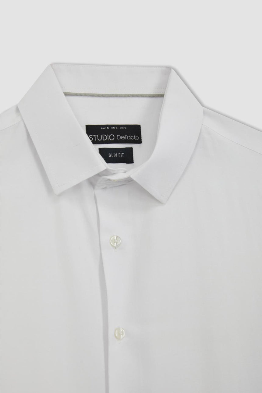 Defacto Erkek Long Sleeve Shirt R4340Az - Mor/ Beyaz