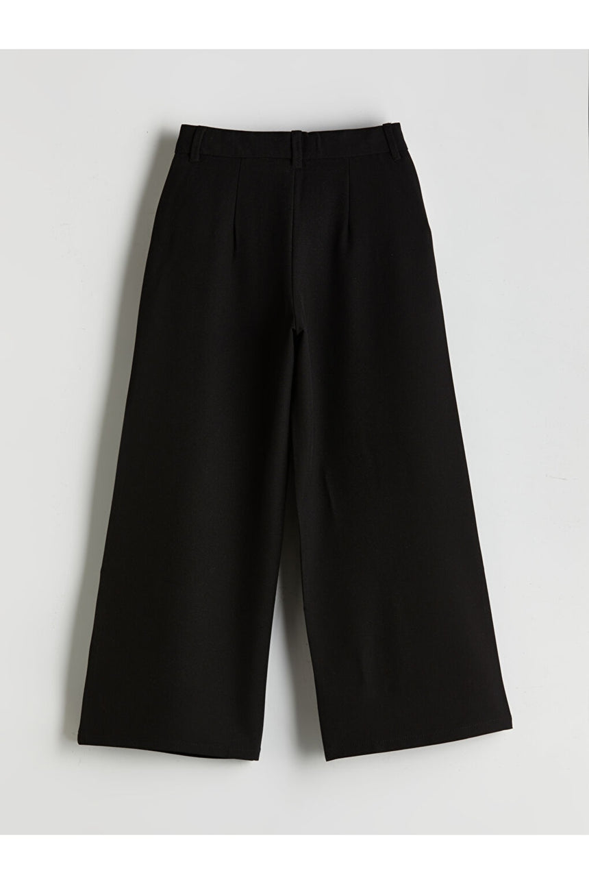 LC Waikiki Çocuk Wide Leg Pantolon W51509S4 - Siyah