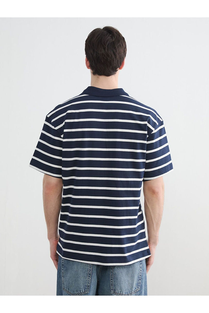 LCW ERKEK S6OJ22D8 KK.TSH,XM-NAUTICAL-POLO - Koyu Lacivert