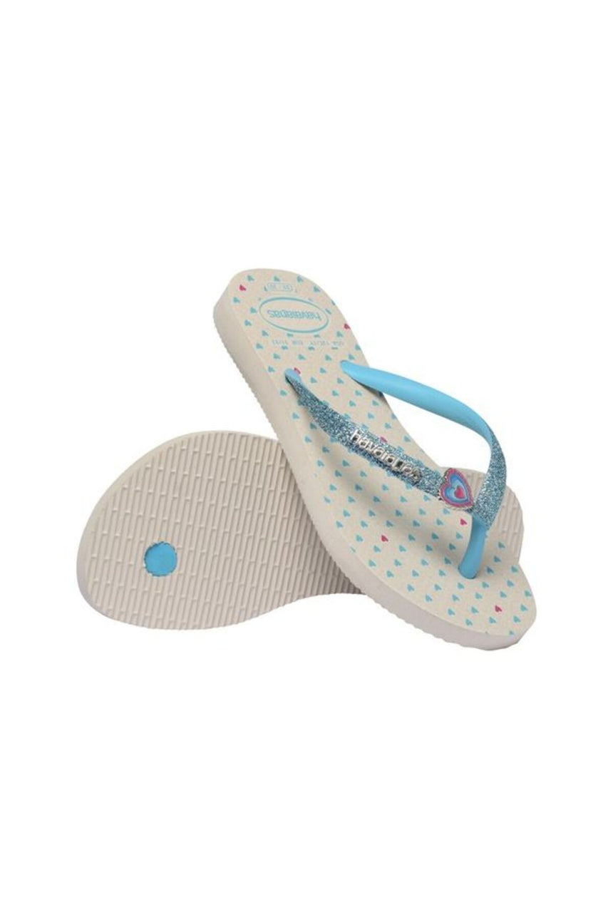 Havaianas Kids Slim Glitter II 4146976 Çocuk Terlik - Bej