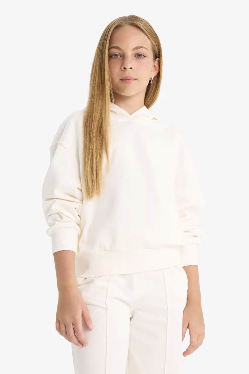 DeFacto Çocuk Relaxed Sweatshirt F0008A8 - Ekru