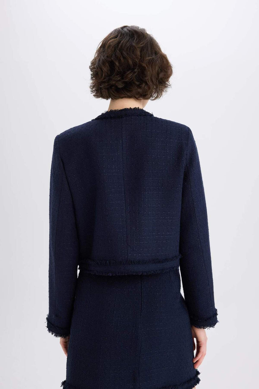 Defacto Kadın Blazer D5040Ax - Koyu Lacivert
