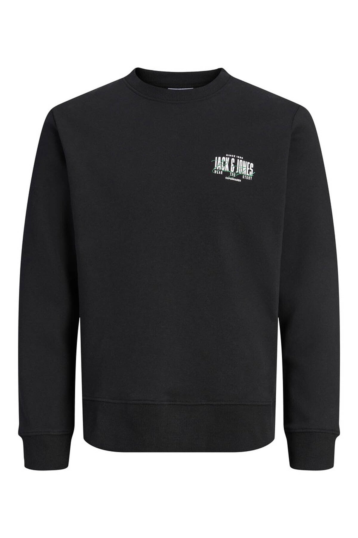 Jack & Jones Aero Erkek Sweatshirt 12298492 - Siyah