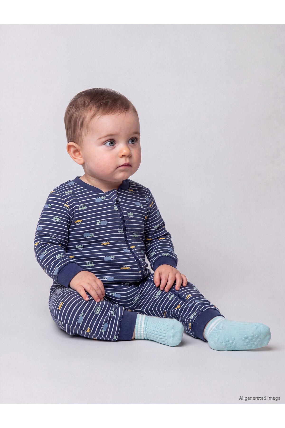 LC Waikiki Erkek Bebek 1.6 Tog Uyku Tulumu W6AL04B1 - Çivit Mavisi