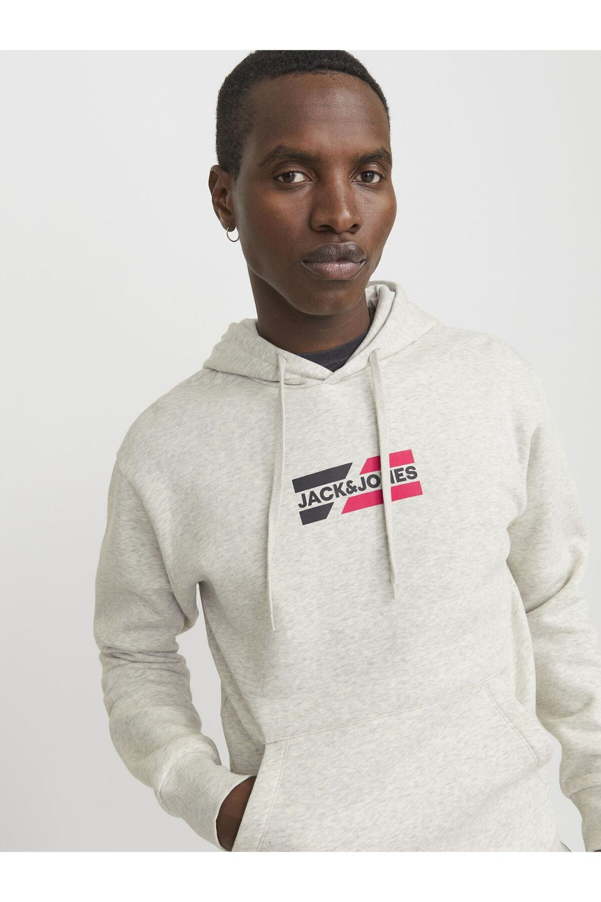 JACK&JONES SWEAT 12268422 - Beyaz/ Gri