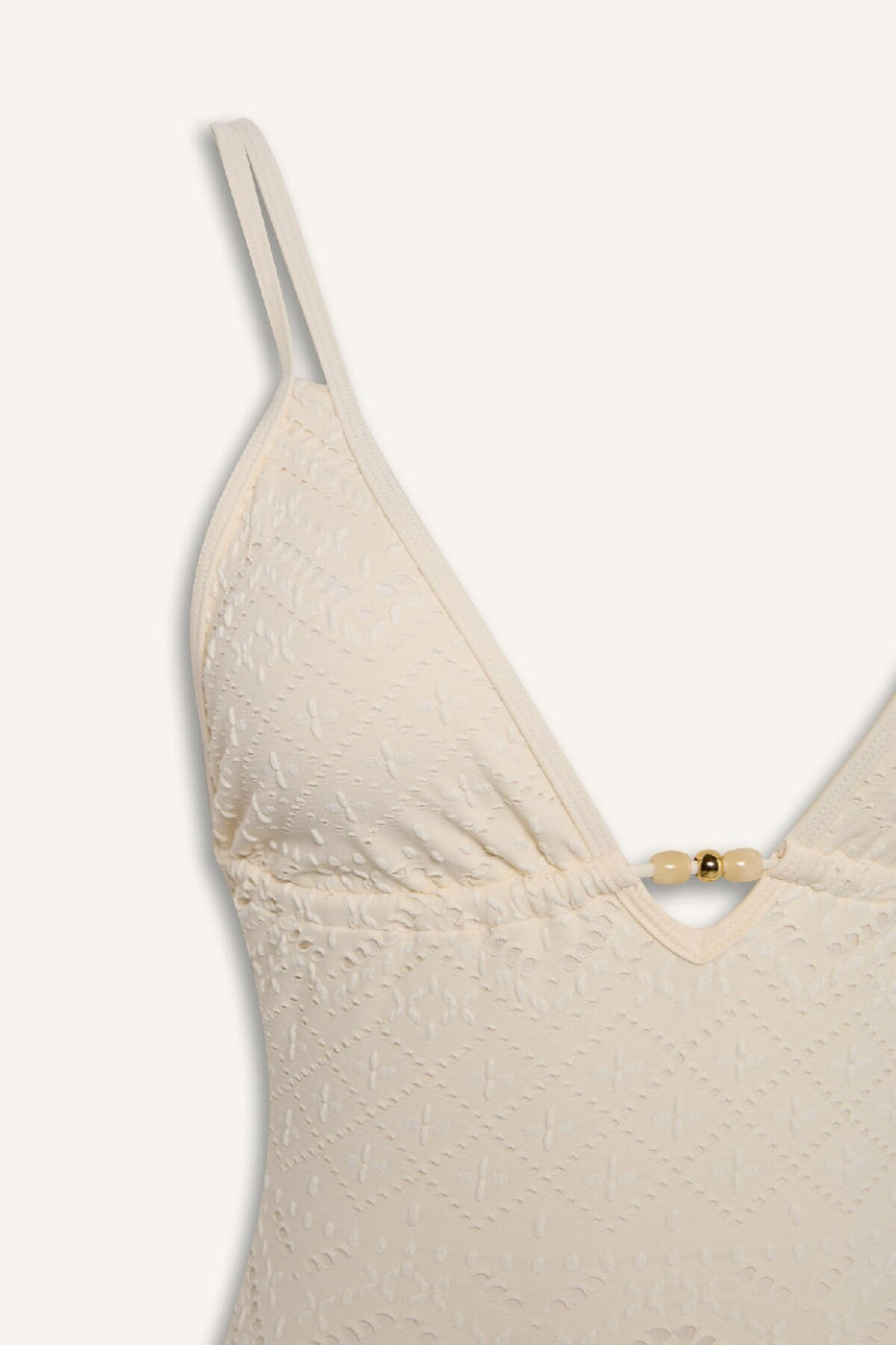 Defacto Kadın Swimsuit B6898Ax - Ekru