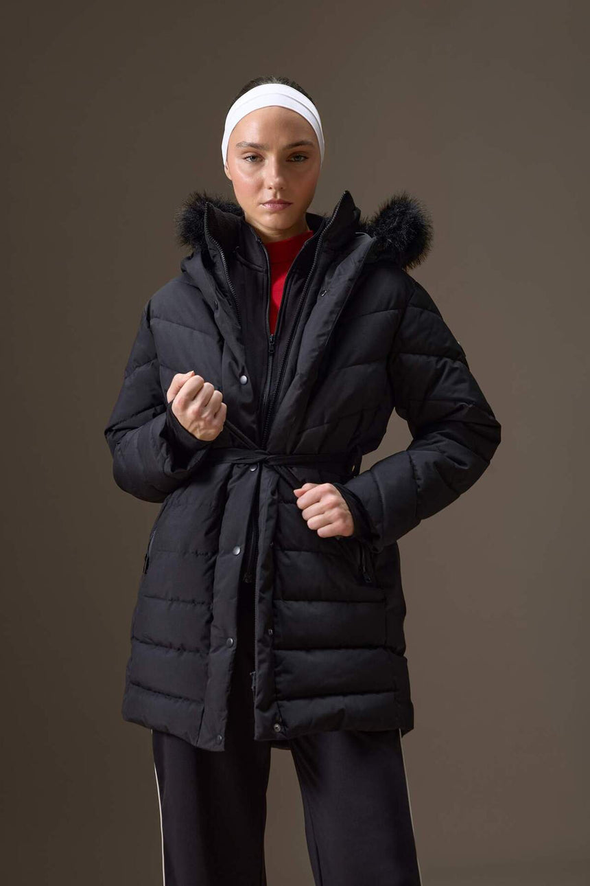 DeFacto Kadın Parka C8505AX - Siyah