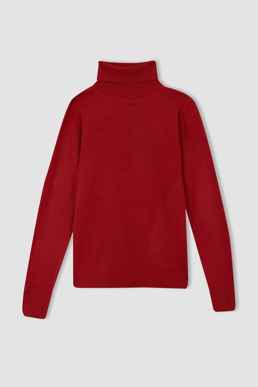 Defacto Kadin Pullover H1651Az - Kırmızı