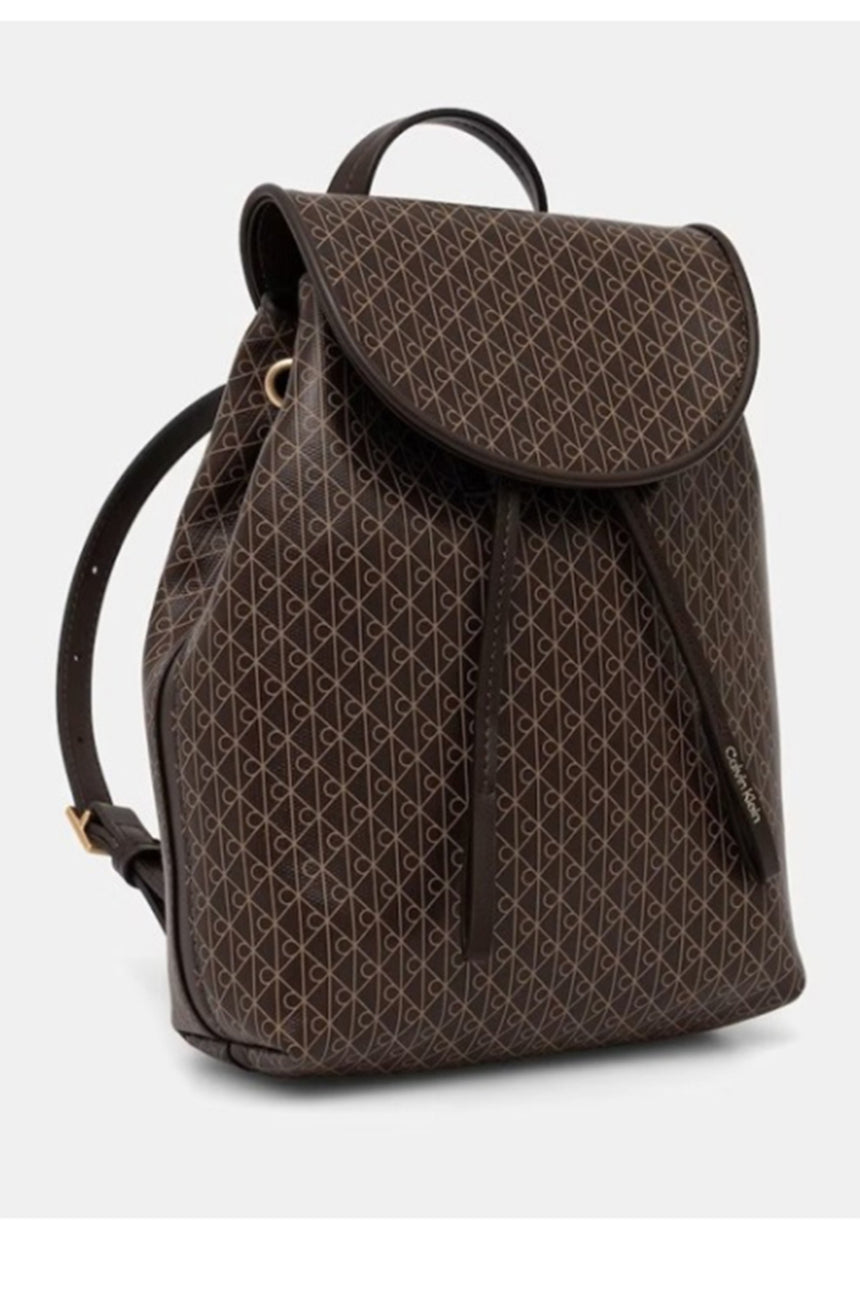 Calvin Klein Kadın EMBLEM AOP MINI BACKPACK LV04F3507G - Kahverengi