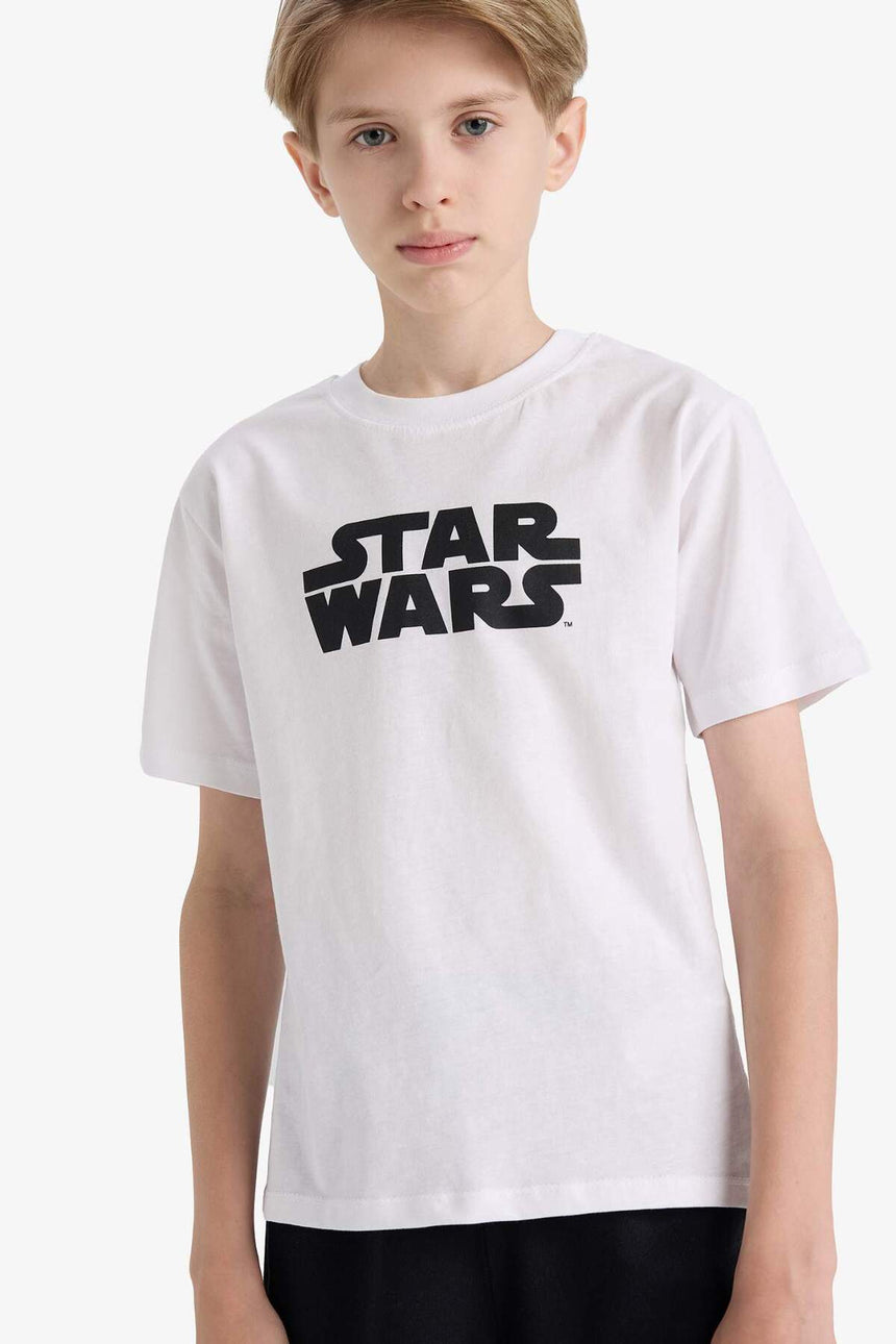 Defacto Çocuk Short Sleeve T-Shirt E4825A8 - Beyaz