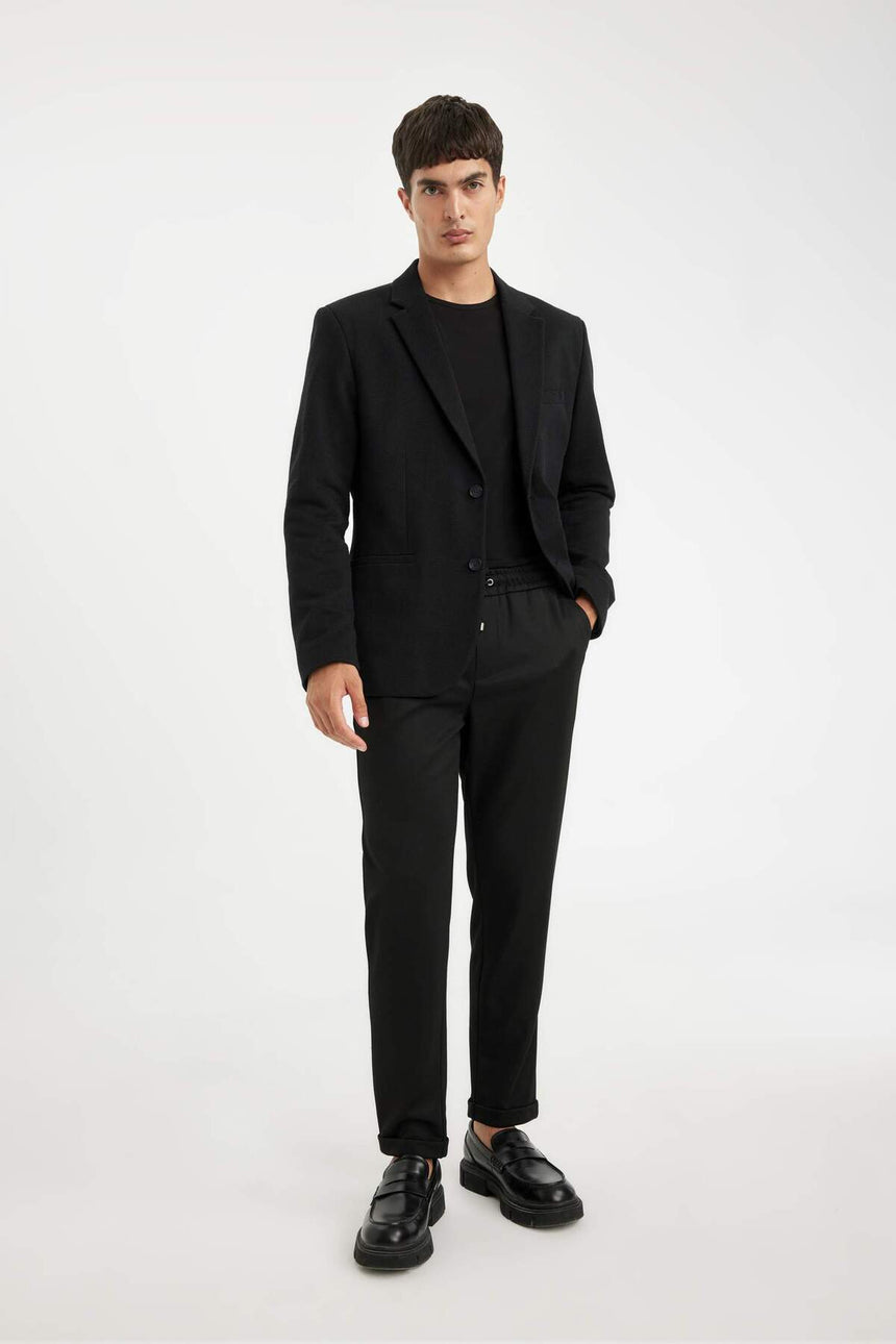 DeFacto N0503AZ Erkek Blazer Ceket - Siyah