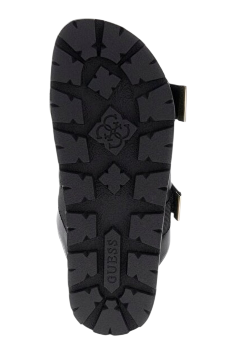 Sporline Guess siyah polyester kadın sandalet taban görünümü