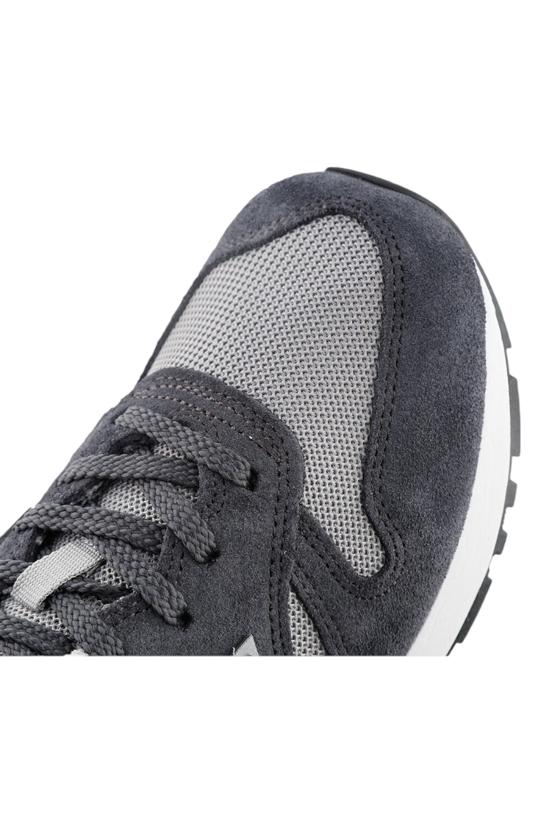 Sporline New Balance ML565AGG antrasit süet ve file detaylı erkek günlük spor ayakkabı burun detayı