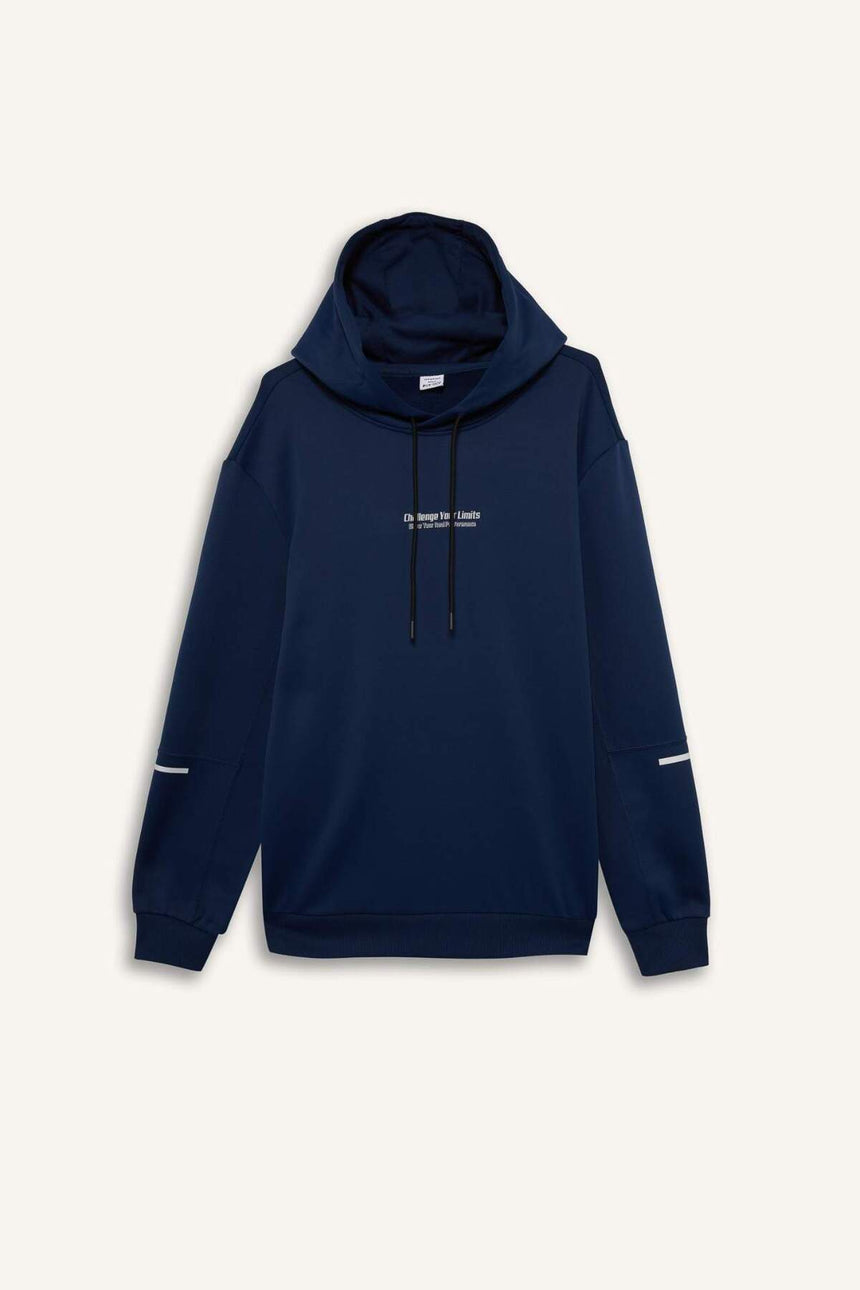 Defacto Erkek Sweat Shirt D3736AX - Koyu Lacivert