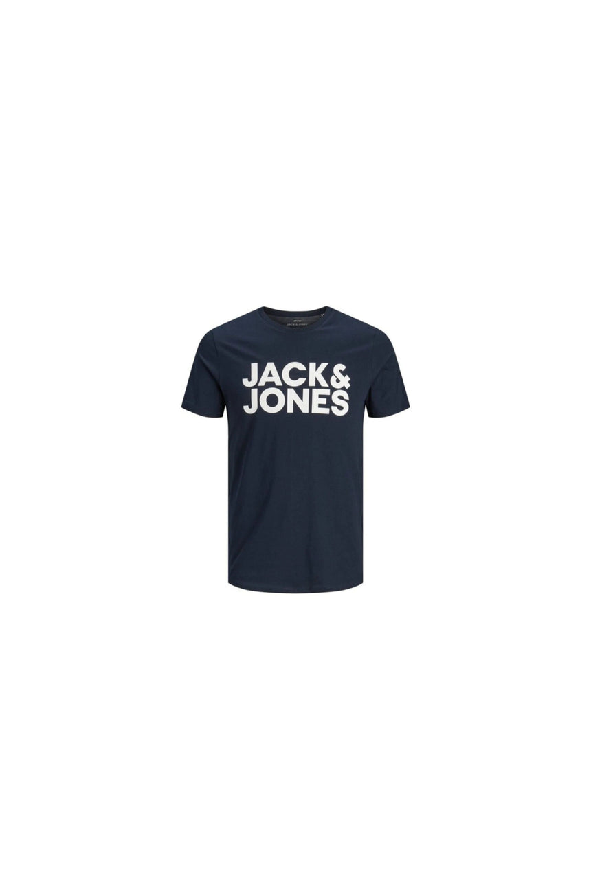jack&jones jjecorp logo tee ss o-neck noss tshırt 12151955 - Koyu Lacivert