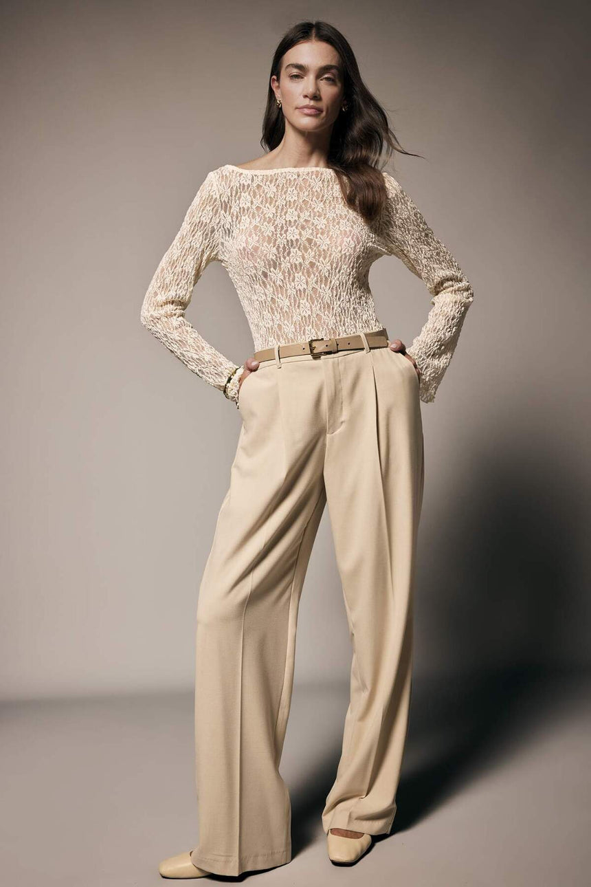 Defacto Kadın Long Sleeve Blouse G9802AX - Ekru