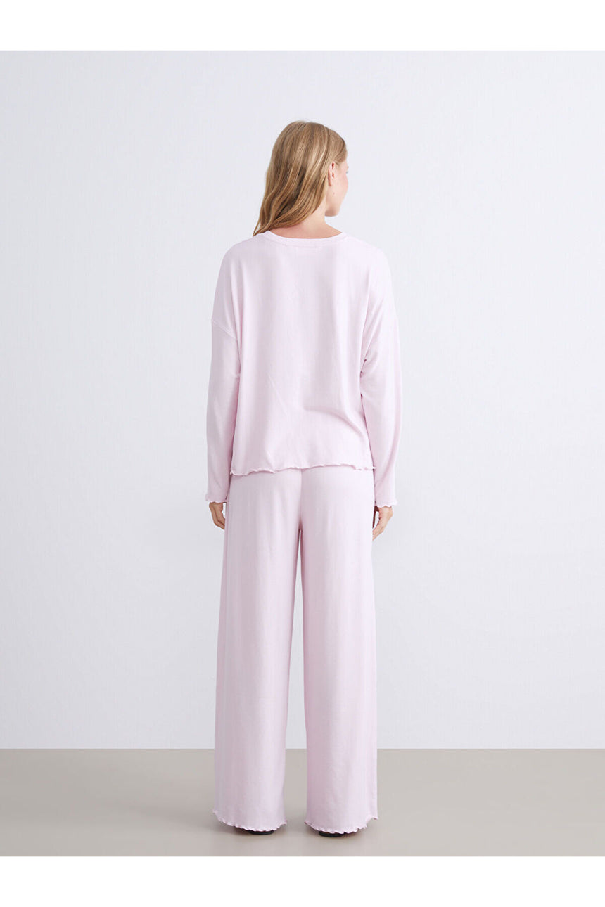 LC Waikiki Kadın Pijama Takımı W5GP72F8 - Pembe Lila