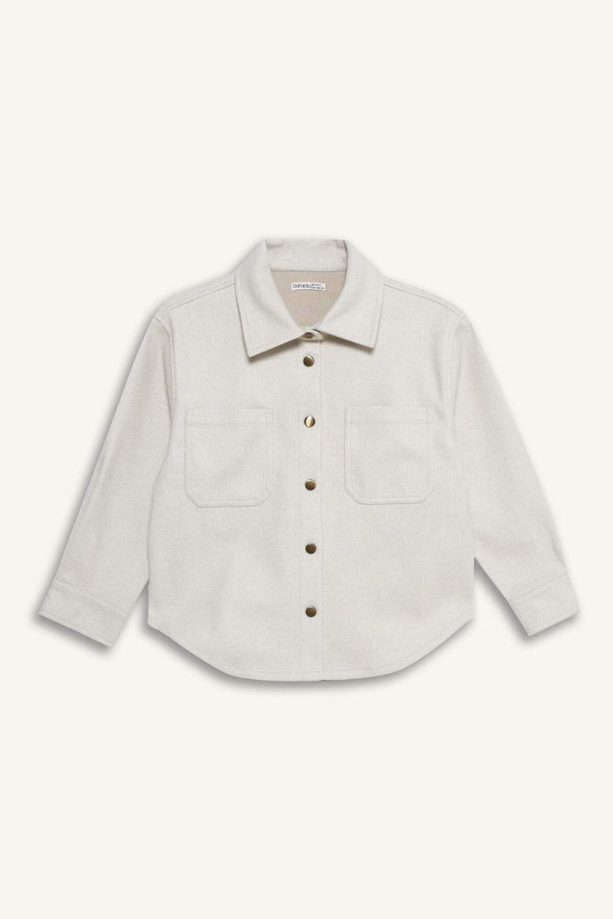 Defacto Çocuk Long Sleeve Shirt F2271A8 - Ekru