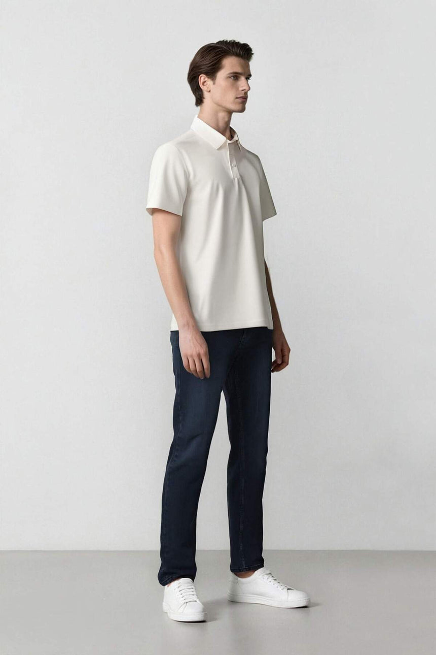 DeFacto R8791AZ Erkek Jean Pantolon - Mavi / Siyah