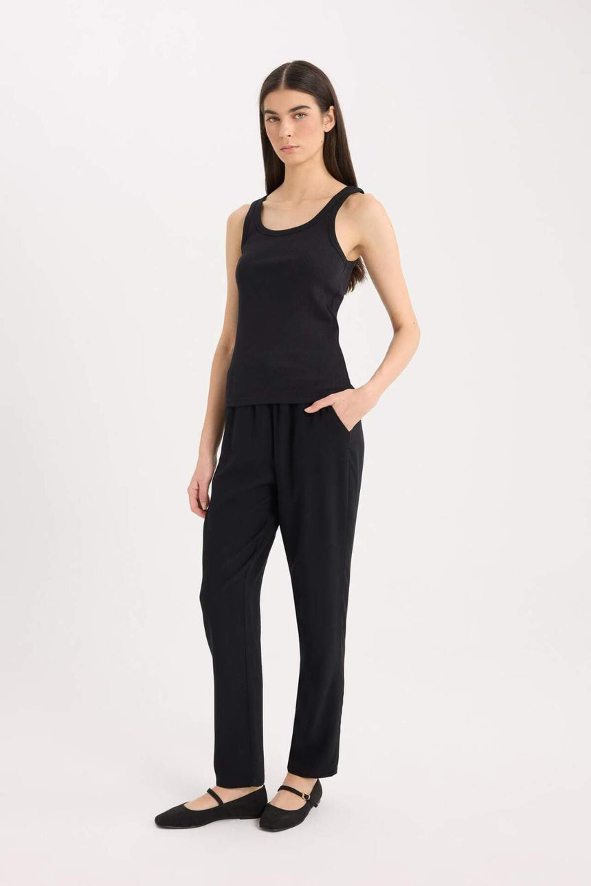 Defacto Kadın Trousers L3164Az - Siyah