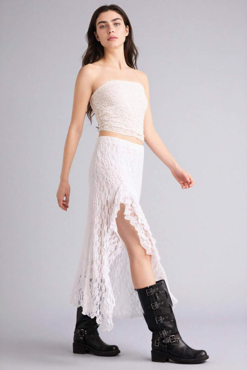 Defacto Kadın Knitted Skirt F9518AX - Kırık Beyaz