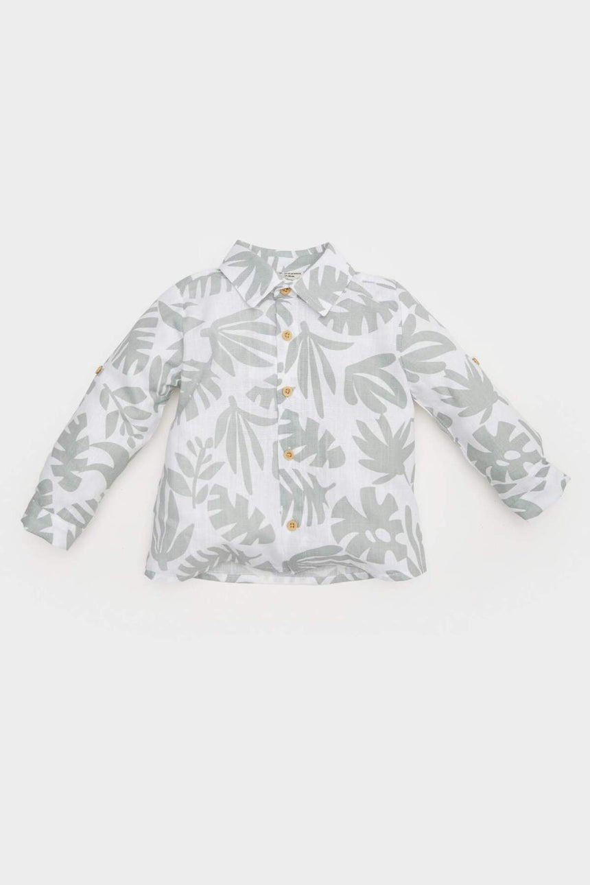 Defacto Çocuk Long Sleeve Shirt B9257A5 - Ekru