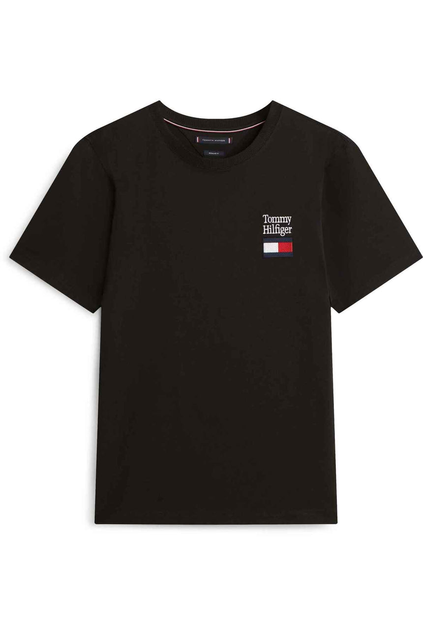 Tommy Hilfiger MW0MW42367 Erkek T-Shirt - Siyah
