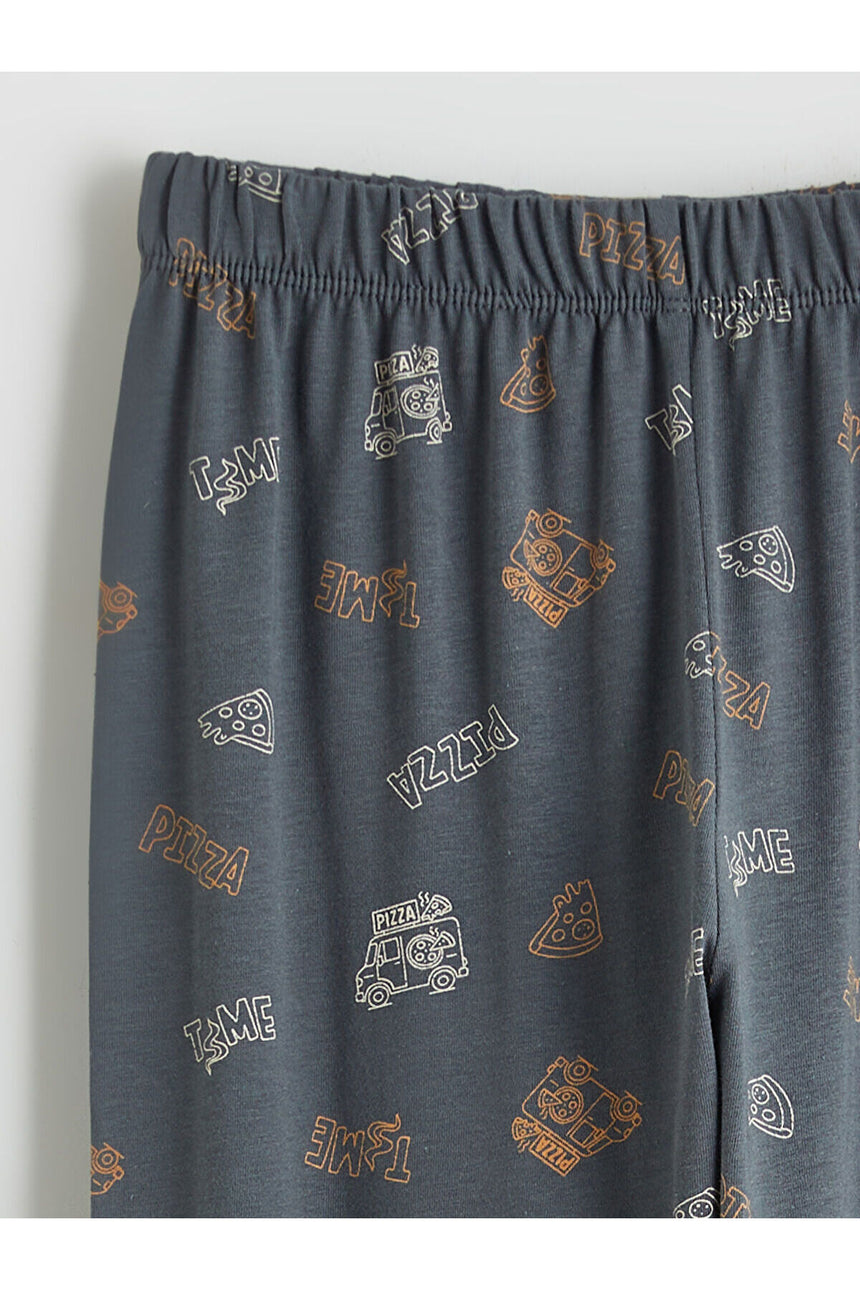 LC Waikiki Çocuk Pijama Takımı W5NJ76B4 - Koyu Turuncu