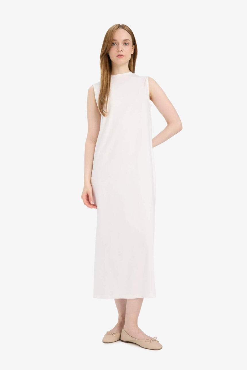 Defacto Kadın Knitted Dress D4898Ax - Ekru
