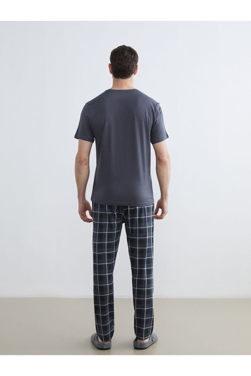 LC Waikiki Erkek Pijama Takımı S66351O8 - Antrasit