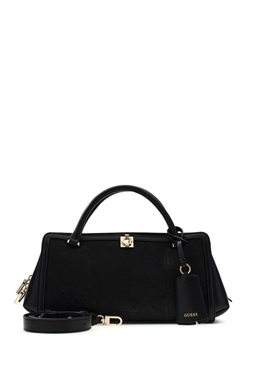 GUESS KADIN AUDREY LOGO SML GFRND SATCHEL HWJG9755060 - Siyah