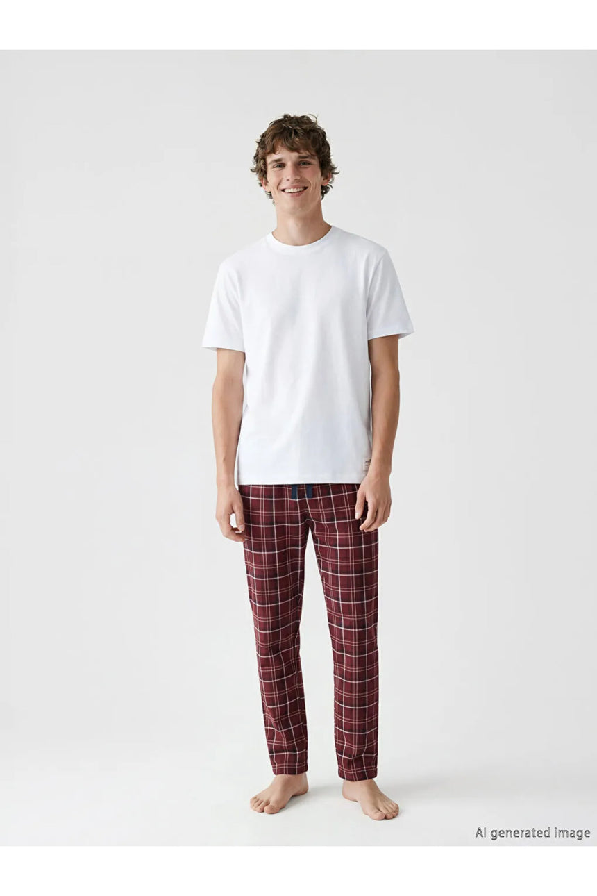 LC Waikiki Erkek Pijama Altı S6F038F8 - Bordo