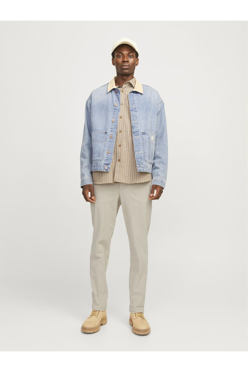 JACK&JONES JPSTACE CORDUROY CHINO SN 12260910 - Bej/ Açık Gri