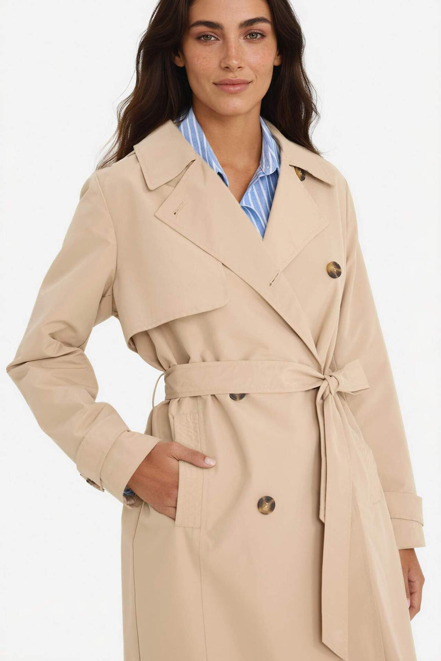 Defacto Kadın Trenchcoat E8578Ax - Açık Kahve