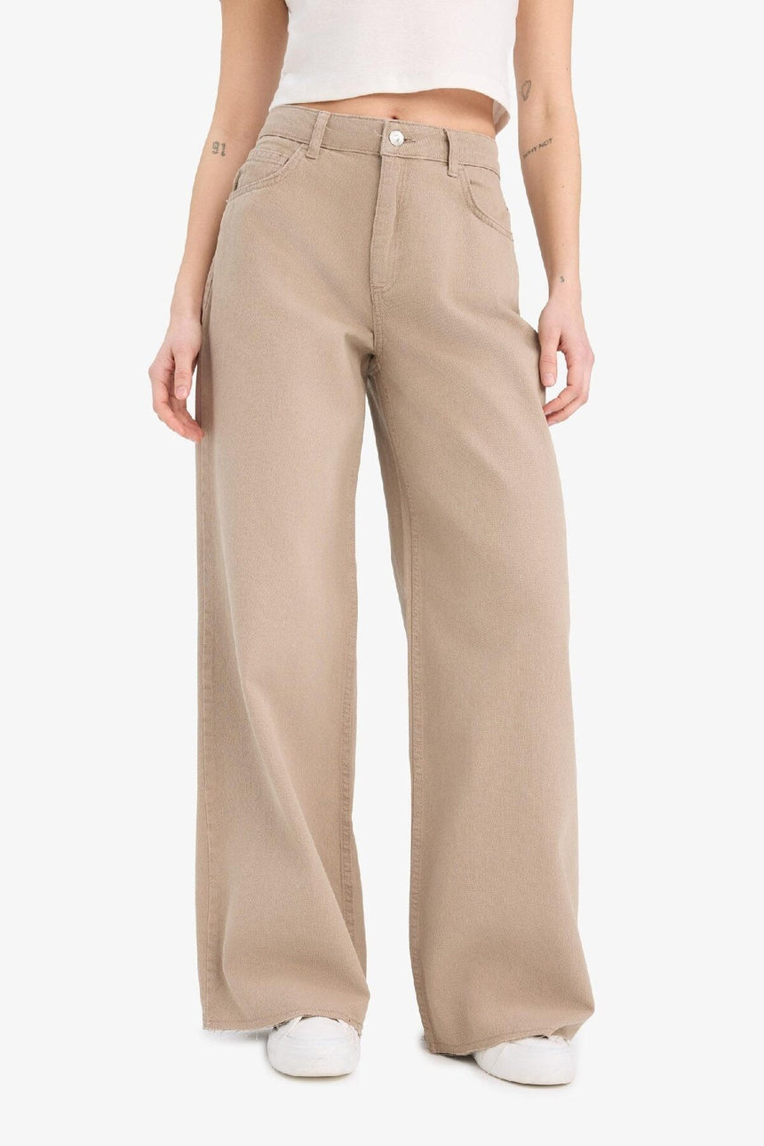 Defacto Kadın Trousers E4381Ax - Açık Kahve