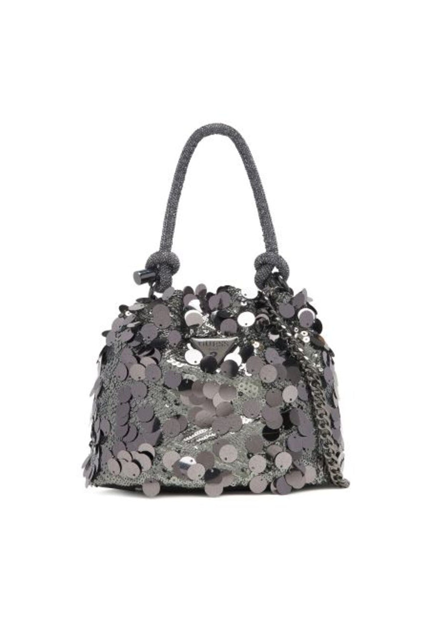 Guess Kadın holıday shıne top ha evenıngs-bags hwem9538750 - Metalik Gri