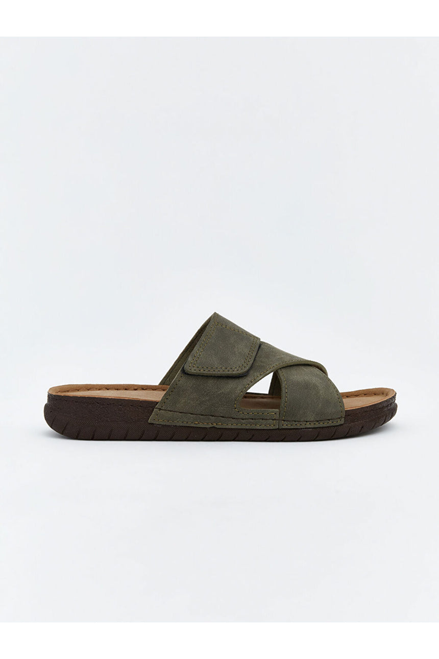 LC Waikiki Erkek Terlik S6EA62F8 - Koyu Yeşil