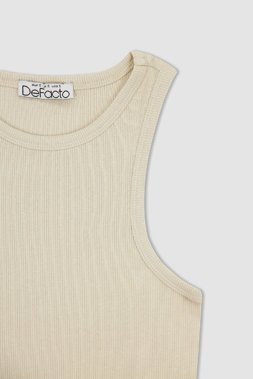 DeFacto Kadın Fitted Atlet U0357AZ - Açık Kahve