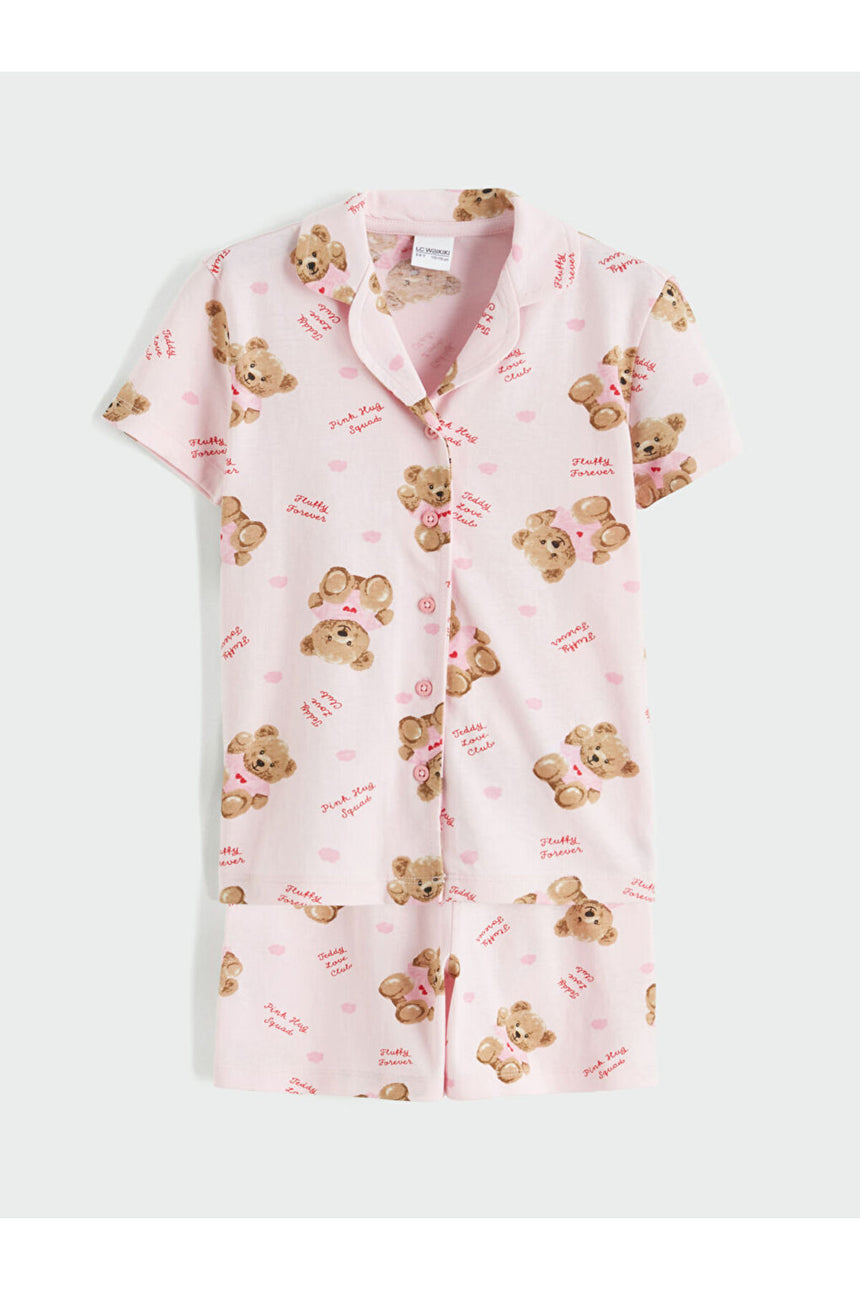 LC Waikiki Çocuk Pijama Takımı S6HE50F1 - Pembe