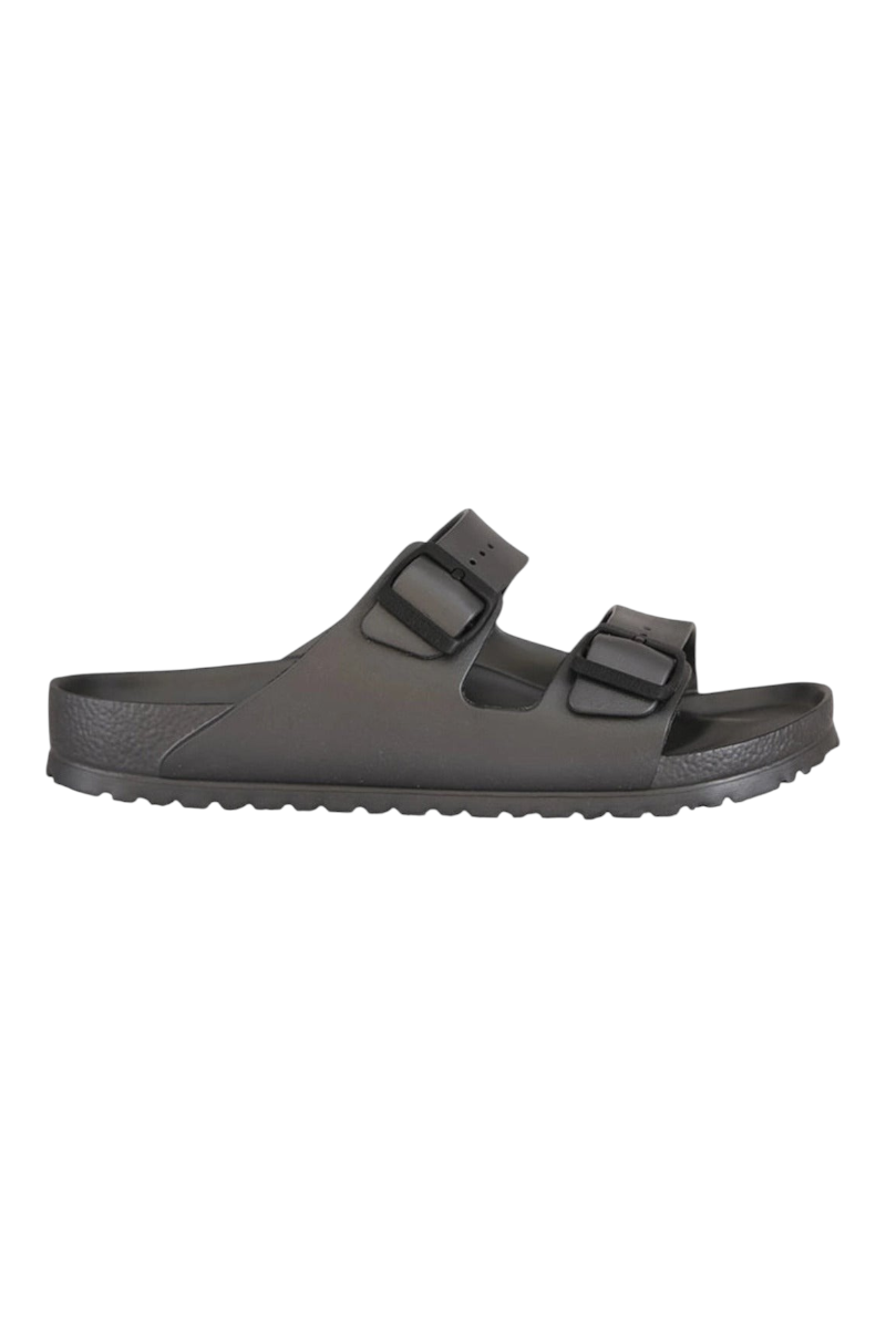 Sporline Birkenstock Arizona EVA antrasit erkek terlik, iki ayarlanabilir tokalı hafif su geçirmez tasarım